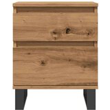 vidaXL Noćni ormarić Artisan hrast 40x35x50 cm izrađeno drvo | shoptok.hr
