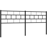  Kovinsko posteljno vzglavje črno 193 cm, (20954304) | Shoptok.si