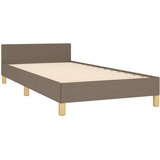  Okvir za krevet bez madraca smeđesivi 100 x 200 cm od tkanine | shoptok.hr