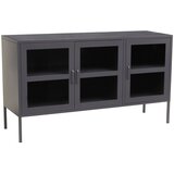Premier Housewares Siva jeklena vitrina 140x80x45 cm Acier – Cene