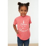 Trendyol Pink Hologram Printed Girl Knitted T-Shirt | shoptok.hr