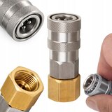 Rosfix Quickconnect M18 Inox Hitra Spojka – Nerjaveče Jeklo, Navoj M18, 150 Barov, Kroglični Mehanizem, (5000222909) | Shoptok.si