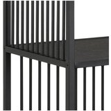 Actona Črn regal v kamnitem dekorju 85x185 cm Strington – | Shoptok.si