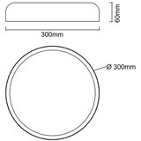 Open Design OR85952-LED Stropno svetlo CEDRONE LED/25W/230V CCT, prečnik 30 cm, crno | Eponuda.com