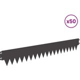  Ograda oko Travnjaka 50 pcs 103 x 15 cm metal Crna | shoptok.hr