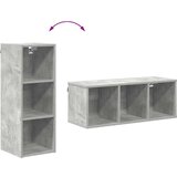 vidaXL Viseča omarica s polico Riga Betonsko siva 30 x 29,5 x 80 cm | Shoptok.si