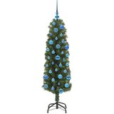 vidaXL Umestno božično drevo Zelena 150 cm PVC in Jeklo in Plastika | Shoptok.si