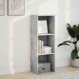  Regal za knjige boja betona 40x30x114 cm konstruirano drvo | Eponuda.com