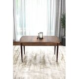Hanah home trpezarijski sto Nix, 114 × 70 cm, ploča u dekoru drveta Baroque, braon noge | Eponuda.com