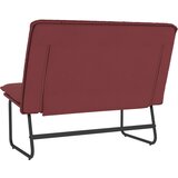  Klupa crvena boja vina 100 x 75 x 76 cm od umjetne kože | shoptok.hr