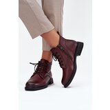 VINCEZA Insulated Leather Women's Boots Low Heel | shoptok.hr