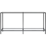  Konzolni stol prozirni 160 x 35 x 75,5 cm od kaljenog stakla | shoptok.hr