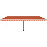  Samostojeća tenda ručno uvlačenje 600 x 300 cm narančasto-smeđa | shoptok.hr