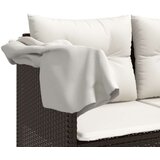  5-dijelni set vrtnih sofa s jastucima poliratan smeđi | shoptok.hr