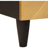 vidaXL Pomoćni ormarić s pohranom Crna i zlatna 40 x 33,5 x 110 cm | shoptok.hr