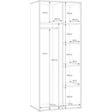 Modern Living Visoka Komoda Eliston, Kašmir, Barva Hrasta | Shoptok.si