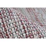 Kayoom RAVNO TKANA PREPROGA 170/240 cm taftano siva, rdeča | Shoptok.si