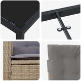  Vrtni set za objed 7 kom. Bež poliratan | shoptok.hr