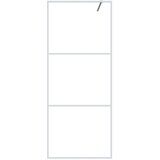 Pregrada za tuš bijela 80 x 195 cm s prozirnim staklom ESG | shoptok.hr