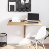  Sklopivi zidni stolić boja hrasta 100 x 60 cm | shoptok.hr