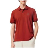 Lacoste SHORT SLEEVED RIBBED COLLAR Crvena | shoptok.hr