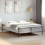  Okvir kreveta boja hrasta 160x200 cm konstruirano drvo i metal | shoptok.hr