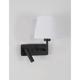 Nova Luce Bijela/mat crna zidna lampa aluminijska sa savitljivom konstrukcijom Savona – | shoptok.hr