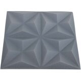  Zidne panele 48 pcs Origami siva 50 x 50 cm XPS pjena - Origami siva 48 | shoptok.hr
