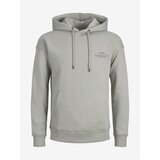 Jack & Jones Grey Mens Hoodie Felix - Men
