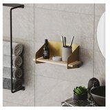 Hanah home Zidna polica sa srednjim rukohvatom, 40x20x19 cm, zlatna boja | Eponuda.ba