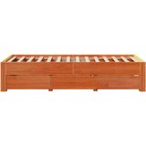  Posteljni okvir brez vzmetnice s predali rjav 75x190cm borovina, (21609663) | Shoptok.si