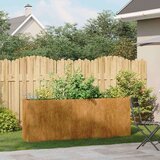 vidaXL Sadilica boja hrđe 200x40x80 cm od pohabanog čelika | shoptok.hr