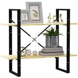 vidaXL Knjižna omara 2-nadstropna 80x30x70 cm trdna borovina | Shoptok.si