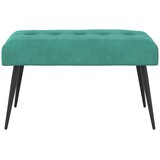  Klupa s gumbastim tkanjem Tirkizna 80 x 40 x 46 cm Baršun | Eponuda.com
