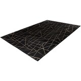Kayoom RAVNO TKANA PREPROGA Bijou 125 Schwarz / Gold 120/170 cm črna, zlate barve | Shoptok.si