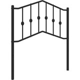 vidaXL Kovinsko posteljno vzglavje črno 80 cm, (21057102) Cene