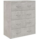  Komoda s 4 ladice 60 x 30 5 x 71 cm siva boja betona | shoptok.hr