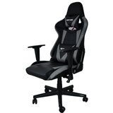 Shumee Vrtljiv pisarniški gaming stol za računalnik/pisarno/sobo, črno-siv, (21378222) | Shoptok.si