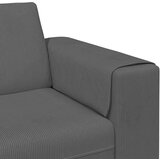 Tkaninska sofa s jastukom Tamno siva Baršunasta tkanina | shoptok.hr