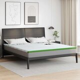  Nadmadrac Bijela i zelena 200 x 200 cm Jakard tkanina | shoptok.hr
