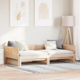 vidaXL izvlečna dnevna postelja 90x200 cm trdni les bor | Shoptok.si
