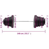  Dvoručni uteg s pločama 90 kg | shoptok.hr