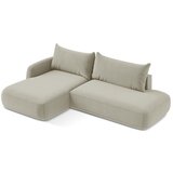 Makamii Bež sklopiva kutna garnitura (s lijevim kutom/s ležaljkom) Hale – | shoptok.hr