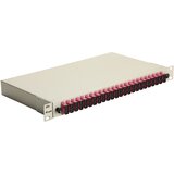 Equip 24-Port Fiber Optic Splice Box, SC Duplex, OM4, 1U, ped, Grey | shoptok.hr