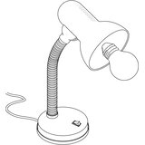 Eglo Basic stolna lampa/1 prilagodljiva bijela | shoptok.hr