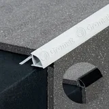 PVC završna lajsna za keramiku-zatvorena 10mm, 2,7m bela