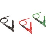 FLUKE Varnostni-merilni kabelski komplet [ krokodil sponka - lamelni vtič 4 mm] rdeče barve\, črne barve\, Grün TLK1550-RTLC, (20461328) Cene