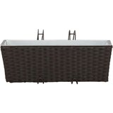  Ograda 2 pcs Crna 50 x 17 x 17 cm Metal - Crna 50 cm | shoptok.hr