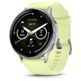 Garmin venu 4 45mm srebrni pametni sat sa žutom silikonskom narukvicom | Eponuda.com
