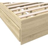  Okvir kreveta s ladicama boja hrasta sonome 75x190 cm drveni | shoptok.hr